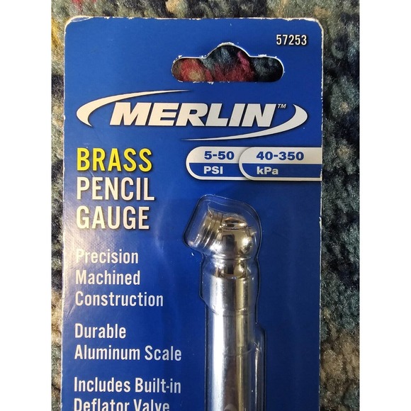 Merlin Other Merlin Brass Pencil Tire Preasure Gauge 55psi Poshmark